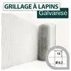 Image de Cloture&jardin - Grillage Soudé Galvanisé - Maille Carrée 13mm - Longueur 10m - 0,50 Mètre