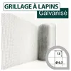 Image de Cloture&jardin - Grillage Soudé Galvanisé - Maille Carrée 13mm - Longueur 25m - 0,50 Mètre