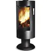 Image de Poêle à bois CHLOÉ SUR PIED acier - vertical - étanche - 7,1kW