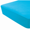 Image de Domiva - Drap Housse Coton Certifié Oeko Tex Turquoise 70x140 Cm