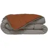 Image de Poyet Motte Couette Microfibre 400g/m2 Calgary - 140 X 200 Cm - Gris Galet Et Marron Gimgembre