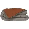 Image de Poyet-motte - Poyet Motte Couette Microfibre 400g/m2 Calgary - 200 X 200 Cm - Gris Galet Et Marron Gimgembre