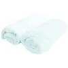 Image de Doux Nid - Domiva Lot 2 Draps Housse Jersey - 60 X 120 Cm - Blanc/blanc