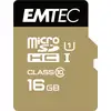 Image de Emtec microSDHC 16GB Class10 Gold+ mémoire flash - Neuf
