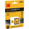 Image de Kodak EKMSDM64GXC10HPRK Carte mémoire Micro SDXC Class 10 UHS-I U3 microSDXC, 64 Go, Class 10 / UHS-III
