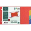 Image de Intercalaires - Exacompta - 4 Positions - Carte Lustrée 225 G - 12,5 X 20 Cm