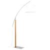 Image de Homemaison - Lampadaire Design, Lampadaire Arc Rainbow Beige En Wood, Aluminor
