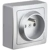 Image de Barrette de prises Debflex 746818, 2P+T, en aluminium