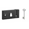 Image de THIRARD - Serrure Horizontale en Applique à Clé à Fouillot pour Porte de Chambre - Droite - Axe 58 mm - 140 x 82 mm - Noir - 1 Clé - Mécanisme à 2 Tours en occasion ou reconditionné