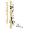 Image de THIRARD - Serrure Encastrable pour Porte d'Entrée avec Cylindre - Axe 14 mm - 3 Clés - Coffre Acier - Têtière Acier Laitonnée - Demi-Tour Réversible - Pêne Laiton - Gris en occasion ou reconditionné