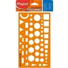 Image de Maped Trace-formes Outil De Traçage Orange 22.5x13.5 Cm