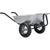 Image de Brouette Expert Twin galv. 150 L, roue gonflable