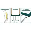 Image de Biogrif NaturOvert5 dents interchangeables - manches bois PEFC 100%