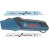 Image de Poignée manuelle pour lame de scie sabre + 2 lames 150mm - BOSCH - 2608000495