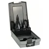 Image de Bosch HSS-AlTiN Jeu de forets étagés 4 - 12 / 4 - 20 / 6 - 30 mm 3 pces ( 2608588069 ) Queue 3-plats