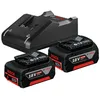 Image de Pack Starter 18v Bosch - 2 Batteries Li-ion 4ah + Chargeur - 1600a019s0