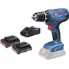Image de Perceuse-visseuse sans fil Bosch GSR 18V-21 Professional 18 V 55 Nm (06019H1008) + 2 batteries 2,0 Ah + chargeur + L-Boxx