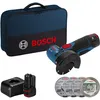 Image de Bosch Professional - Meuleuse Angulaire Sans Fil Bosch Gws 12v-76 Ø 76 Mm / 2x 2,0 Ah + Chargeur Dans Un Sac Souple - 06019f200c