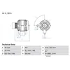 Image de Alternateur Bosch 0 986 040 330 Vw 028 903 027 N