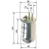Image de Filtre Conduite De Carburant - 0450906407 - Bosch