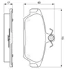 Image de BOSCH - Jeu de 4 plaquettes de frein 0 986 424 092 - Réf. 0986424092