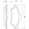 Image de BOSCH - Jeu de 4 plaquettes de frein 0 986 424 277 - Réf. 0986424277