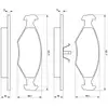 Image de BOSCH - Jeu de 4 plaquettes de frein 0 986 424 514 - Réf. 0986424514