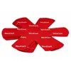 Image de Set De 4 Protecteurs De Poele K2203004 38x36x1cm Rouge - Tefal