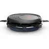 Image de TEFAL Raclette 1050 W, 8 poêlons antiadhésifs lisses/rainurés, couleur RE 3104