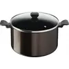Image de Marmite aluminium 30cm + couvercle en verre - Tefal - B5546902 - easy cook & clean
