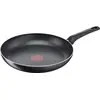 Image de TEFAL B55604, poêle ronde polyvalente, noire, titane, aluminium, indicateur de température