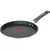 Image de TEFAL Daily Cook G7313855 - Ronde - Crêpière - Noire - Acier inoxydable - Céramique - Gaz - Halogène - Induction - Dessus scellé - Bakélite