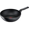 Image de TEFAL Hard Titanium PRO G28919 Poêle wok 28 cm G28919 - Ronde - Poêle wok/à frire - Noire - Titane - 175 °C - Aluminium (2100123831)