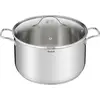 Image de Tefal Intuition XL, acier inoxydable, couvercle en verre, induction, 44.2x44.4x44.4x24cm, 17.5L, argenté