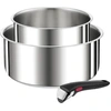 Image de Série de 2 casseroles inox 16/20cm + poignée - Tefal - L9739302 - ingenio preference