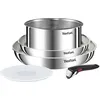 Image de Ensemble de 2 poêles Tefal Ingenio Emotion (22/26 cm) + casserole avec manche amovible (18 cm) + 1 accessoire, compatible induction, revêtement antiadhésif, revêtement en titane, indicateur de température Thermo-Signal   2 poêles 22/