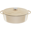 Image de Tefal Lov Cocotte ovale en fonte 34cm beige E25806