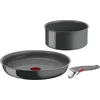 Image de Tefal Ingenio Renew - Set de 3 pièces fr, Réchaud, Casserole, Poignée amovible, Induction, Revêtement anti-adhésif en céramique, Lavable au lave-vaisselle, Fonction Thermo-Signal, France