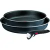 Image de Lot de 2 poêles aluminium 24 et 28cm + 1 poignée noir - Tefal - L7239103 - ingenio so'light