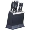 Image de Tefal EverSharp K297S644 - Coffret de 5 couteaux - Bloc à couteaux avec affûteur intégré - Auto-affûtage - Acier inoxydable