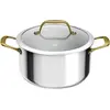 Image de Faitout Inox 24cm Paul Bocuse Acier Inoxydable, Couvercle Verre, Polyvalence Culinaire - Gpe Seb France Tefal Menage