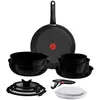 Image de Tefal L27094, Ensemble mixte, Noir, Aluminium, Céramique, Noir, Verre