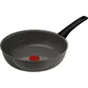 Image de Tefal G0177702, forme ronde, poêle à frire/wok, couleur grise, matériau : céramique, aluminium, avec indicateur de température