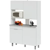 Image de Buffet Parisot Urban en blanc brillant Armoire buffet 120 x 185 cm 4 portes