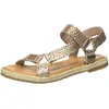 Image de LES TROPEZIENNES par M. BELARBI : Sandales pour femmes, couleur or, taille 36 (Europe), couleur : or, taille : 36