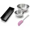 Image de Set De 4 Ustensiles De Pâtisserie Moule À Gâteaux Bol Et Spatule Black Metallic Black Mettallic Zenker Black Mettallic