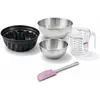 Image de Set de 5 ustensiles de pâtisserie moule à kouglof bol à mixer verre mesureur et spatule silicone Black metallic Black mettallic Zenker Black mettallic