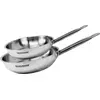 Image de Set de 2 poêles 20 et 24 cm en inox Fackelmann Eterna
