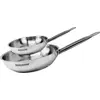 Image de Set de 2 poêles 20 et 28 cm en inox Fackelmann Eterna