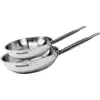 Image de Set de 2 poêles 24 et 28 cm en inox Fackelmann Eterna